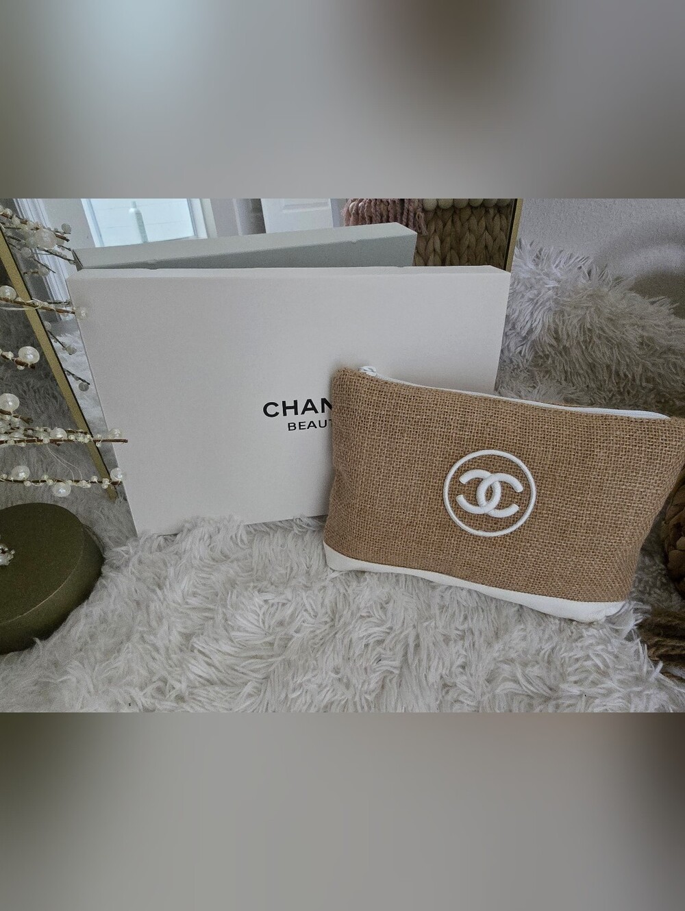 Chanel Woven Beauty/Cosmetic Bag GWP/VIP item NWOT